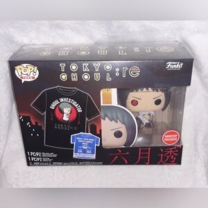 Funko POP! & Tee Toyko Ghoul Toru Mutsuki with Size 2XL T-Shirt Collectors Box
